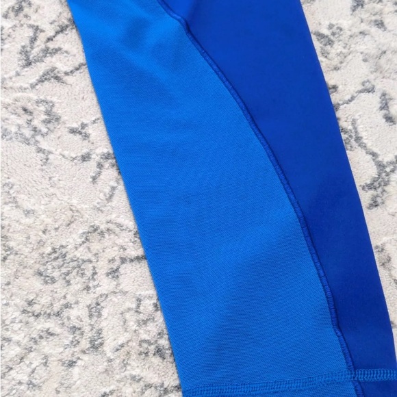 Adidas X Ivy Park cobalt, leggings tight rodeo mesh panel high waist, size M - Picture 13 of 17